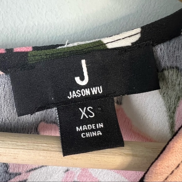 Jason Wu Floral V-Neck Sleeveless Top Blouse - Picture 5 of 11